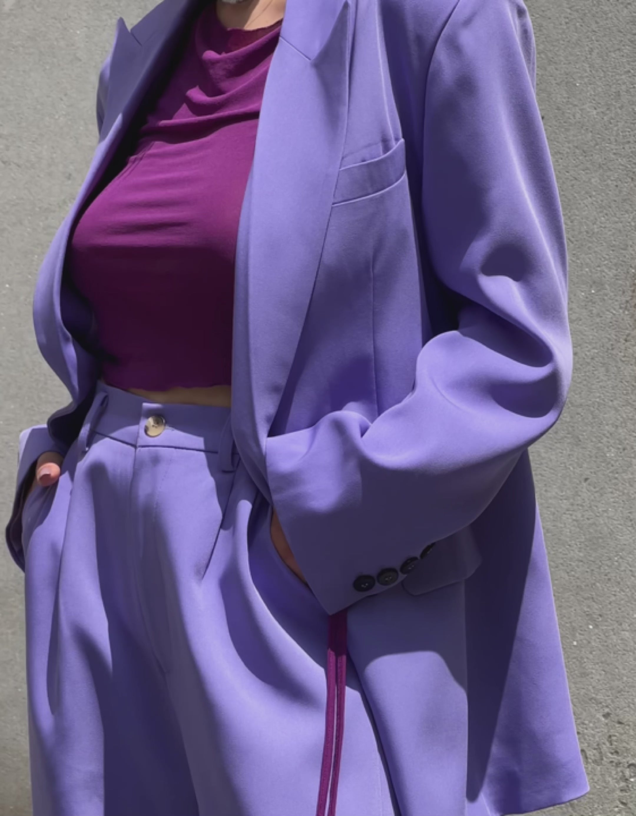 Lavender Oversized Suit